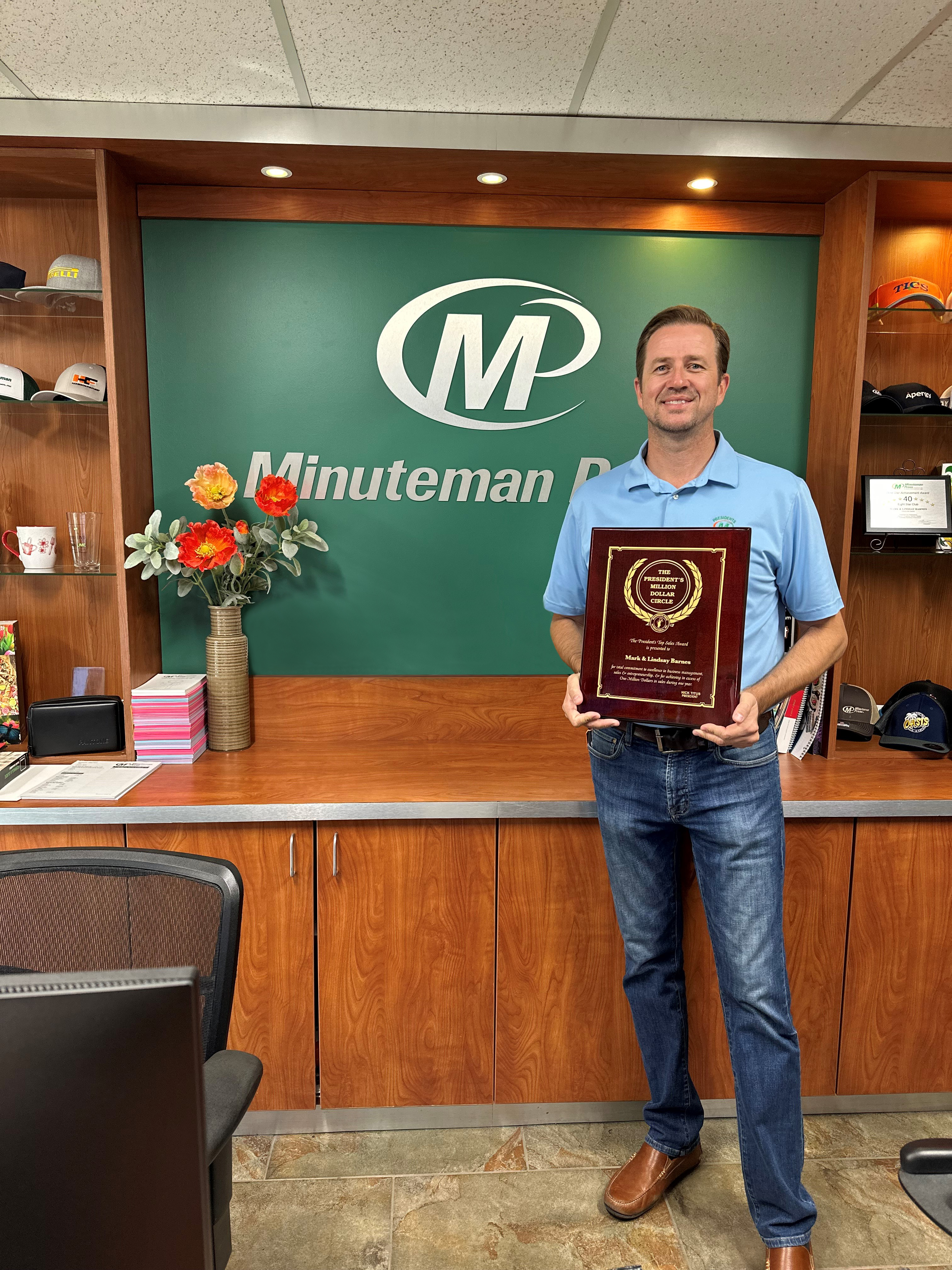 Minuteman Press franchise owner Mark Barnes, Bakersfield, CA.